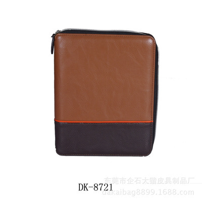 【工廠供應高檔多功能手冊經(jīng)理夾時尚文件夾歡迎來樣定做】價格,廠家,圖片,辦公文教用品加工,東莞市企石大鍇皮具制品廠-