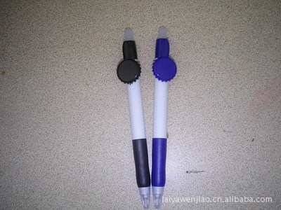 【【熱銷】供應酒瓶蓋筆 造型筆 彈跳筆】價格,廠家,圖片,圓珠筆、原子筆,桐廬萊雅文教用品-